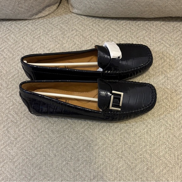 Navy Impo Baya Loafers with Buckle Detail - Picture 3 of 12